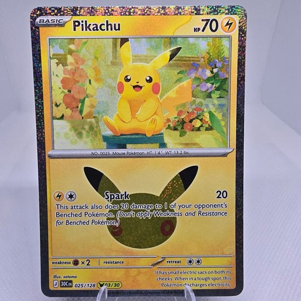 Pikachu #25 Pokemon 30th Celebration (03/30)